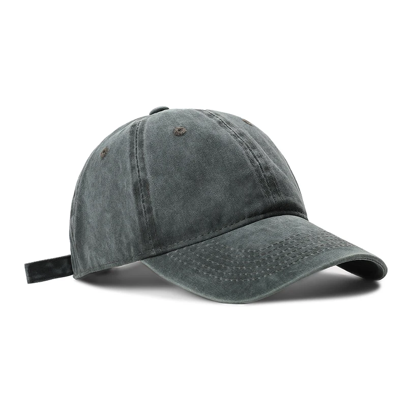 

Best-selling Cowboy Duck Cap Outdoor Sports Sun Shade Women's Soft Top Baseball Caps Retro Fashion Washed Solid Color Men's Hat