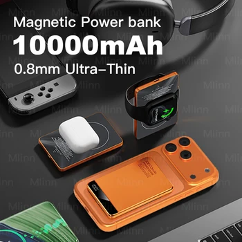 10000mAh Ultra Slim MagSafe Power Bank 20W Magnetic Wireless Fast Charging CCC Portable Battery For Apple Watch iPhone Samsung 1
