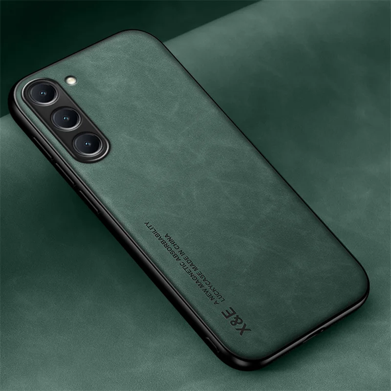 Premium Magnetic Sheepskin Leather Phone Case Cover