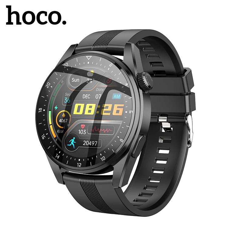 Hoco Y9 Smart Watch Bluetooth Call 1.32 Inch 360*360 Resolution 3.5D ...