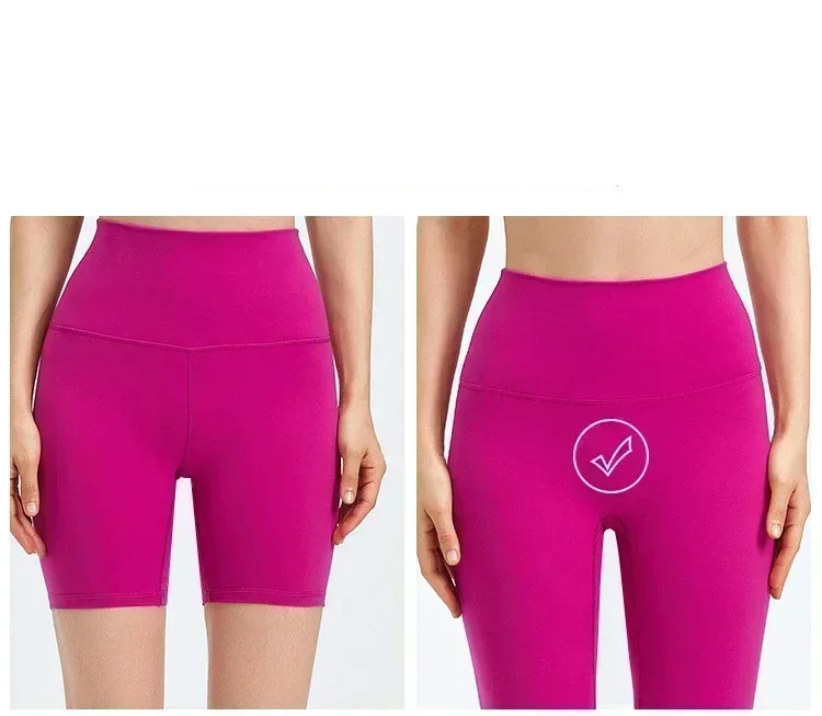 Lemon Women Align High Waist Yoga Sports Pants Contour Curvy Booty Push Up Fitness Leggings Workout Running Athletic Trousers