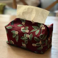 Nordic Cotton Linen Cloth Art Tissue Box Holder Car Tissue Holder Desk Table Napkin Holder Home Decor Handkerchief Box Gift 1