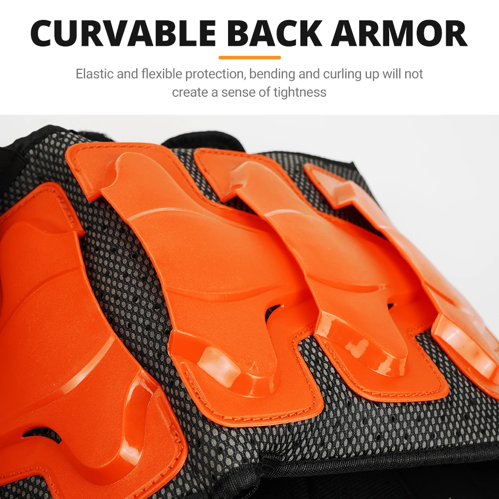 Child Kids Body Armor Protection Vest +Knee +Elow Protection Motocross Armor Vest Suit Skiing Skating Motorcycle Care