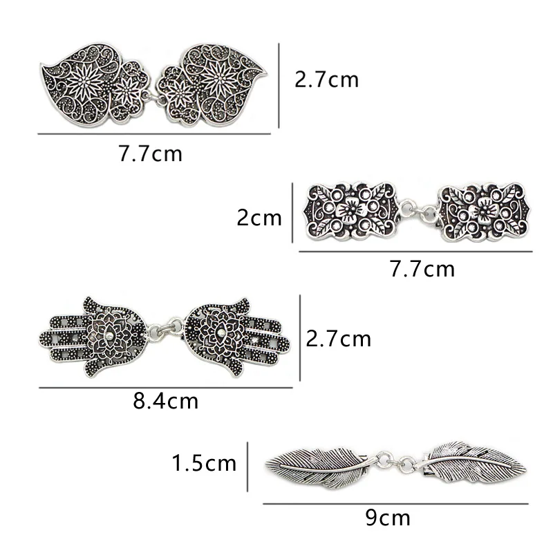 Vintage Sweater Swirl Clip Cape Cloak Clips for Dress Retro Cardigan Clip Shawl Clasp Shirt Button for Girl Women 1 Pair