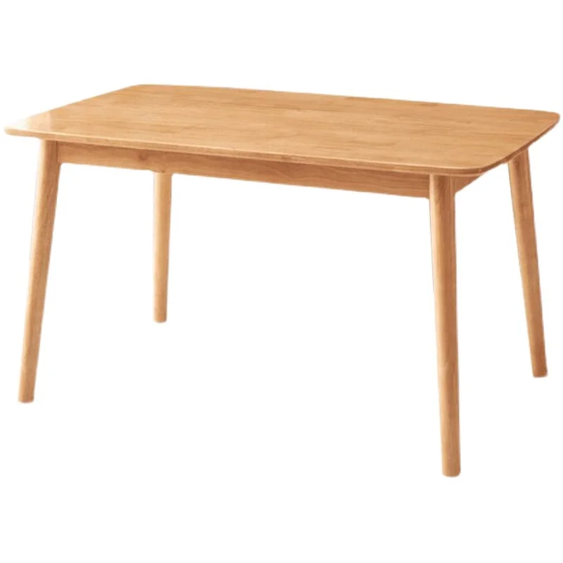 

All solid wood dining table and chair combination, Nordic log small unit restaurant table, household one table, four chairs,