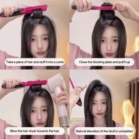 Brosse à lisser les cheveux de Type V, outil de coiffure, peignes de coiffure naturels, peigne à friser pour hommes et femmes 3