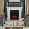 Thayer 55” Electric Fireplace with Mantel for Living Room or Bedroom, Replaceable Fireplace Insert Heater 2