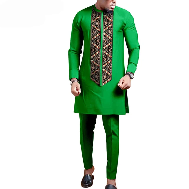 Chinedu Long Sleeve Dashiki Outfit - Image 5