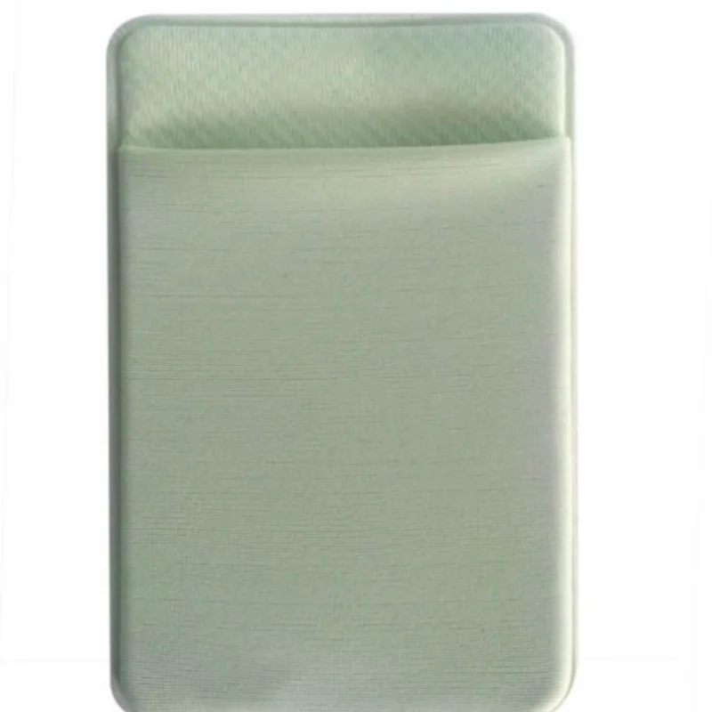 Fashion Elastic Lycra Adhesive Cell Phone ID Credit Card Holder Women Sticker Pocket Wallet Case