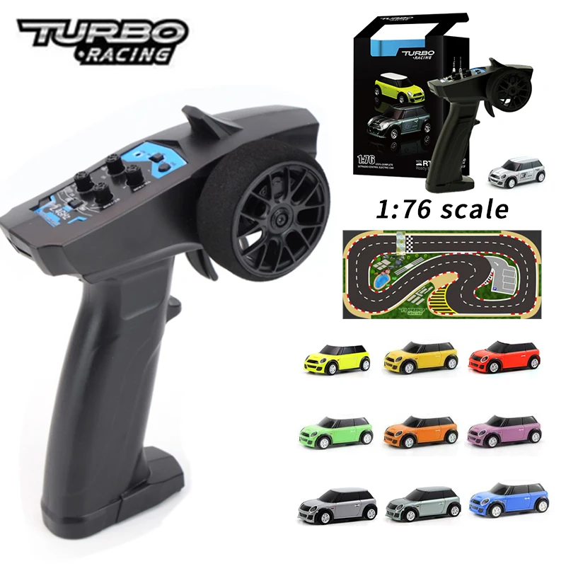 Turbo Racing 1:76 RC Car C61 C62 C63 C64 rc drift car with Gyroscope C71  C72 C73 C74 C75 Flat Running Toys for Kids and Adults