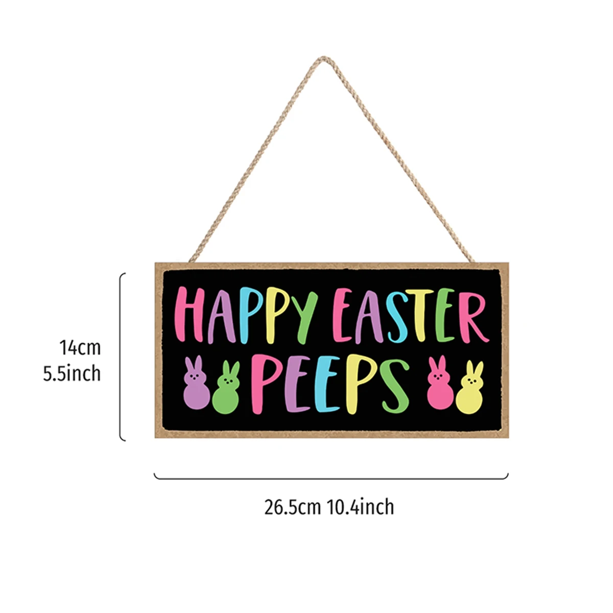 1PC, Easter, creative PVC colorful English Easter decorative tag, suitable for Easter festival celebration party decoration hand