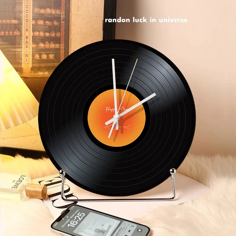Minimalist And Creative Hour Pendulum Desktop Light Luxury Style Living Room Ornament High Beauty Clock Silent Desk Clock