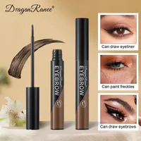 Peel-off Eyebrow Gel Natural Brow Tattoo Black Brown Tint Makeup Waterproof Lasting Eye Brow Enhancers Liquid Gel Tear Wear Easy 4
