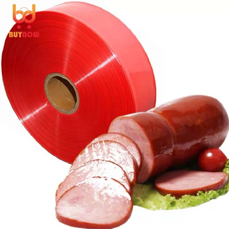 1Kg/pack Food grade Environment-friendly plastics Casings gules Sausage Banana Songjiang egg Ham sausage width 45/85/120mm DIY bbq casings ham sausage mold