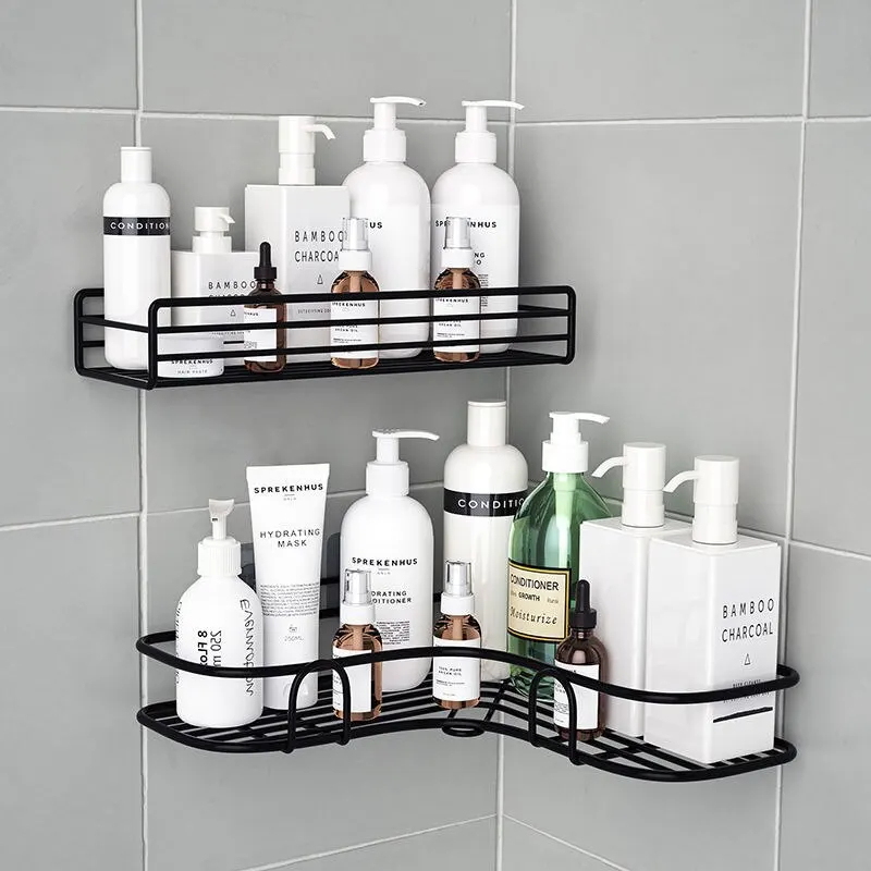 Bathroom Shelf Shower Shelf Shampoo Storage Kitchen Spice Corner Wall-Mounted Bathroom Accessories