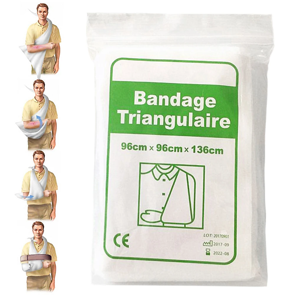 Triangular First Aid Bandage Non-Woven Emergency Burn Dressing Fracture Fixation