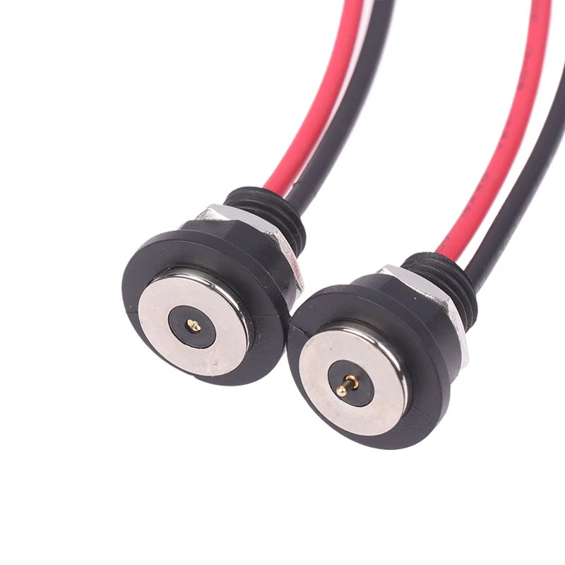 JCD DC-15A-CX 스레드 방수 터미널, 암수 플러그, USB 10mm 마그네틱 커넥터, 충전 전원 케이블 코드