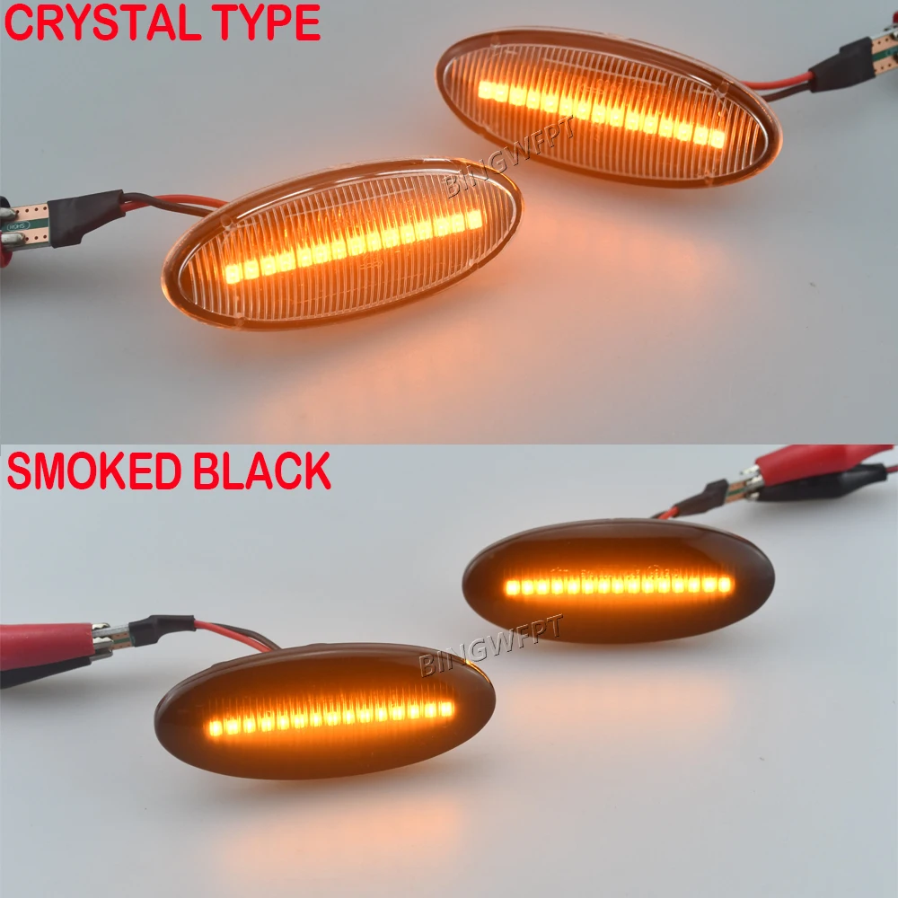 For Nissan X-trail T31 Qashqai J10 Cube Juke Leaf Micra Micra K13 Note E11 Car Side Marker Light Dynamic LED Turn Signal Lamp