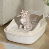 Anti-Splash Cat Litter Box & Bedpan - Pet Sandbox for Kitties/Kittens Convenient Cleaning Cat Toilet Essential Pet Supplies 4