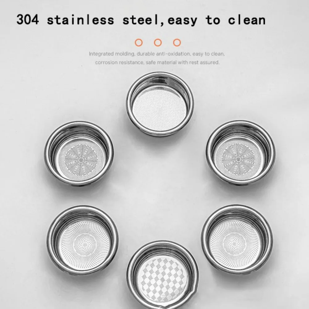 

58 мм полуавтоматический итальянский фильтр для кофе Точная миска для порошка 304 корзина для кофе из нержавеющей стали