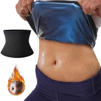 Sauna Waist Trimmer Belly Wrap Workout Sport Sweat Band Abdominal Trainer Weight Loss Body Shaper Tummy