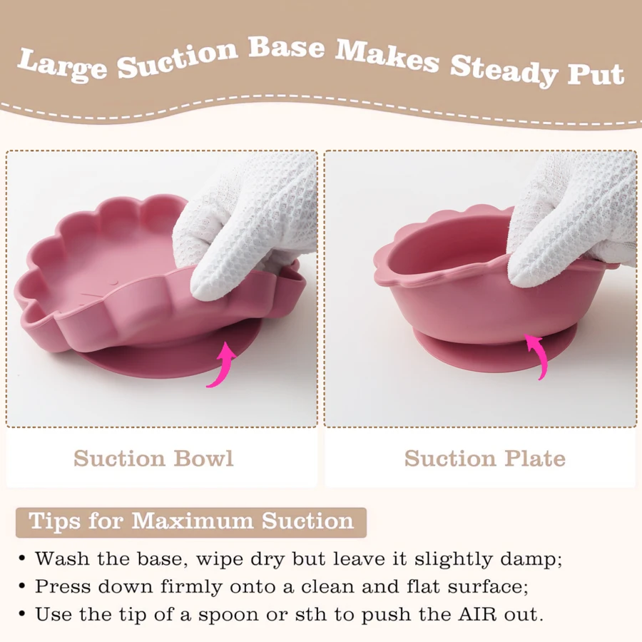 Color Kids Silicone Baby Feeding Set Cartoon Lion Shape Dishes Plate Sucker Spoon Fork Portable Bib Cup Placemat Baby Dinner Set 5