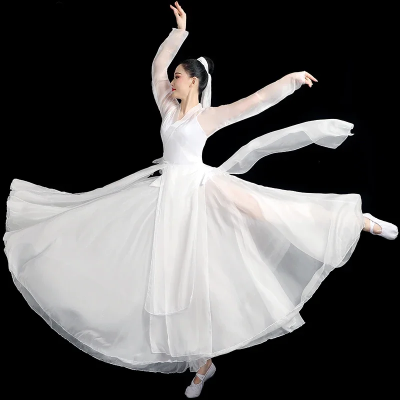 

Classical dance practice suit, women's elegant Chinese style body charm, gauze clothing, dance performance suit