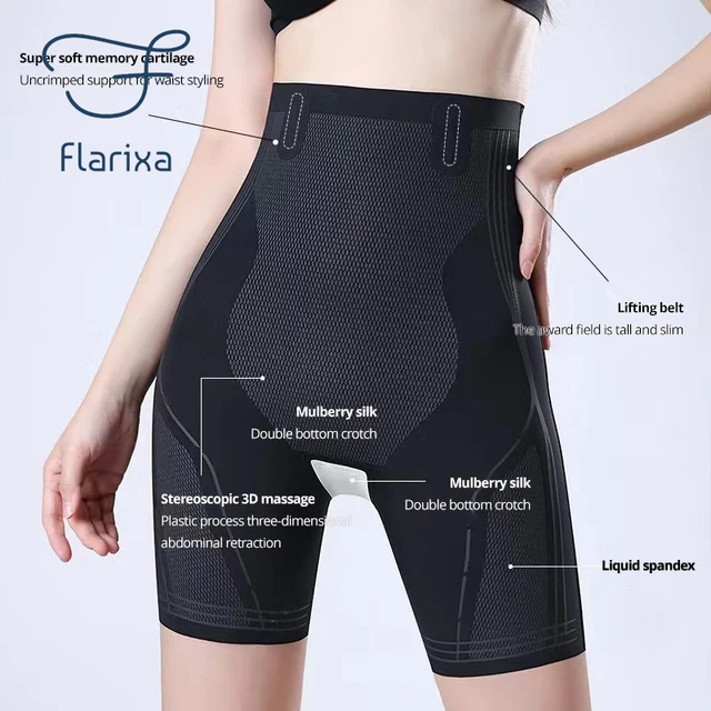 Flarixa Shapewear for Women High Waist Tummy Control Pants 5D Liquid Boxer  Shorts Postpartum Belly Slimming Panties Body Shaper - AliExpress