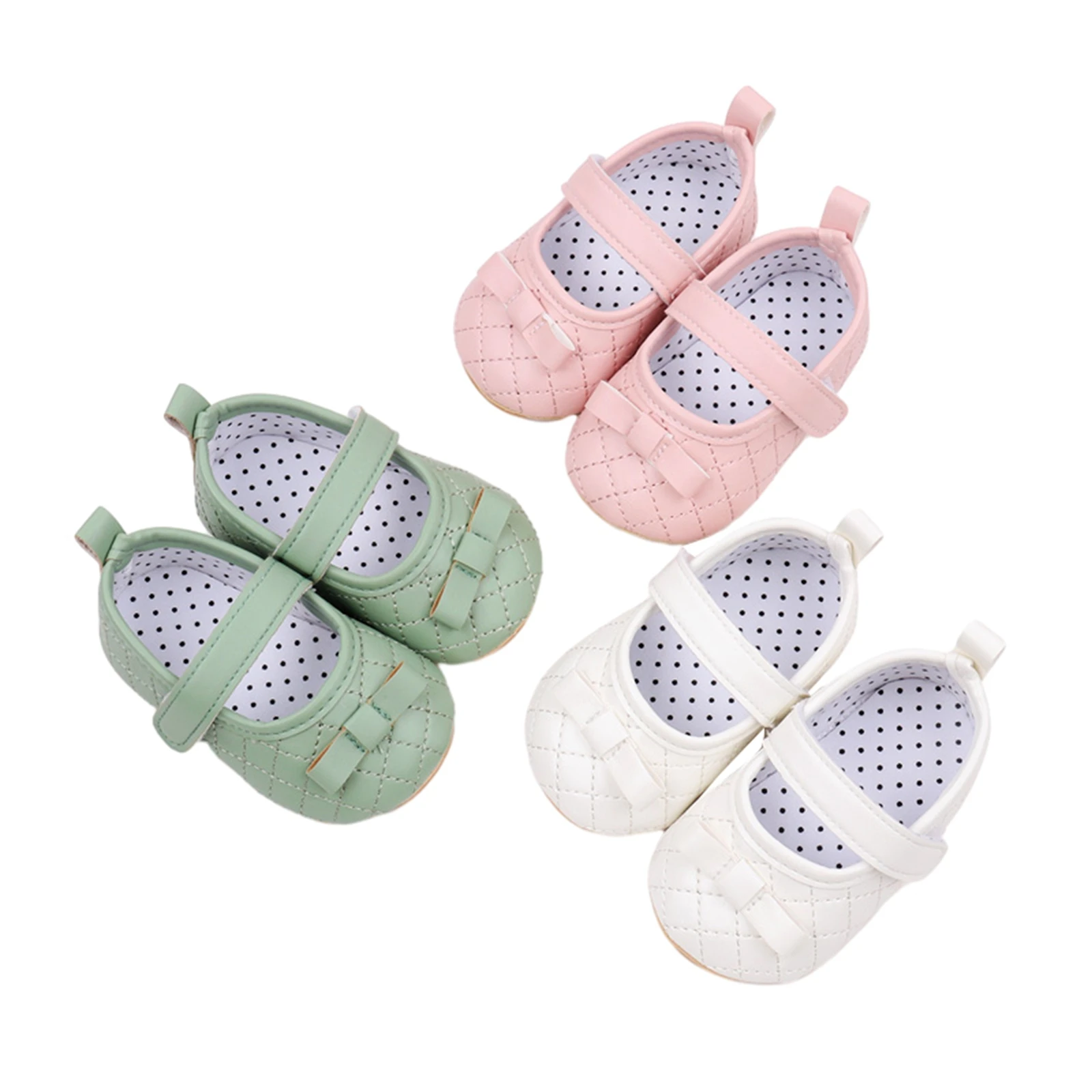 Citgeett Summer Infant Baby Girl Princess Dress Shoes Bowknot Flats Crib Shoes Sole