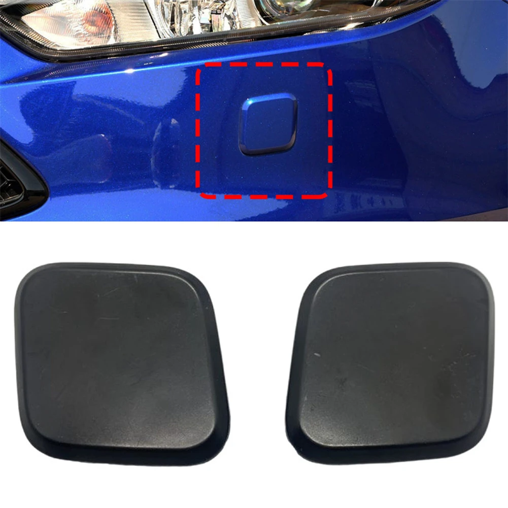 Kit 2 Ugelli Lavafaro Anteriori Neri In Plastica Per Ford Focus MK3 2010-2017 - Sostituti OE BM51-13L014-A/C, BM51-13L015-A/C