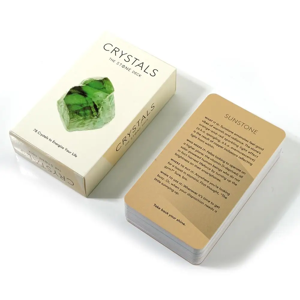 Crystals The Stone Deck 78 Crystals To Energize Your Life Tarot Cards 4