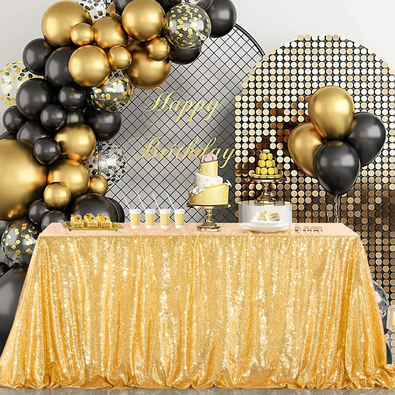 PANNELLI DA PARETE ORO Shimmer paillettes sfondo per decorazione casa festa birthday EUR 8,11