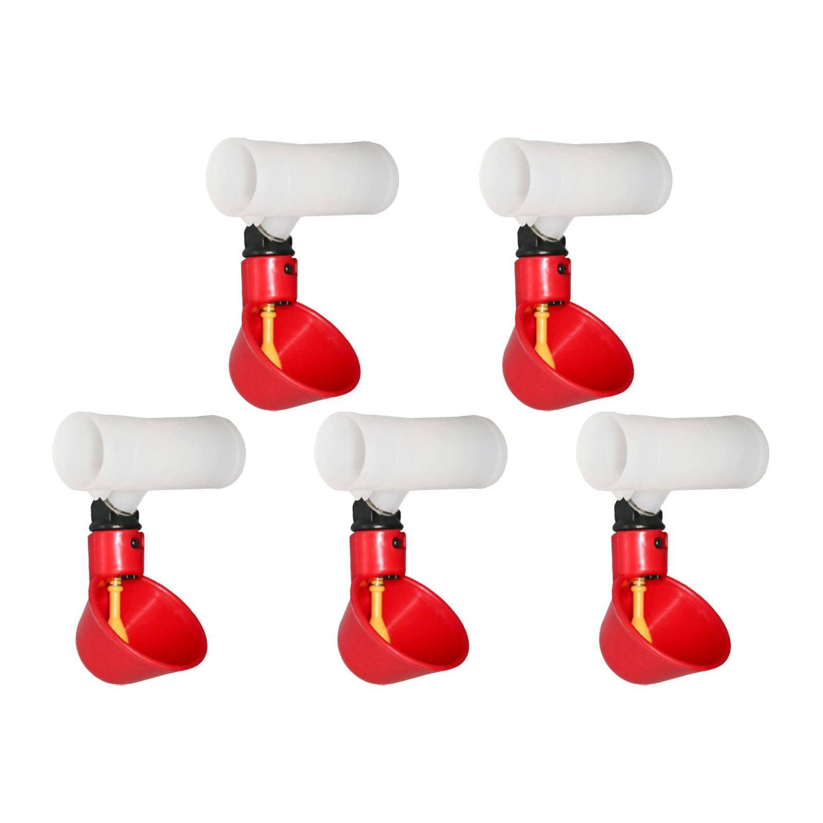 Plastic Poultry Drink Cup Automatic Chicken Feeder Water Drinking Bottles for Chicken Hen Bird Duck Goose Food Dispenser 5Pcs poultry water dispenser,poultry drinking cups,poultry feeder,poultry waterer