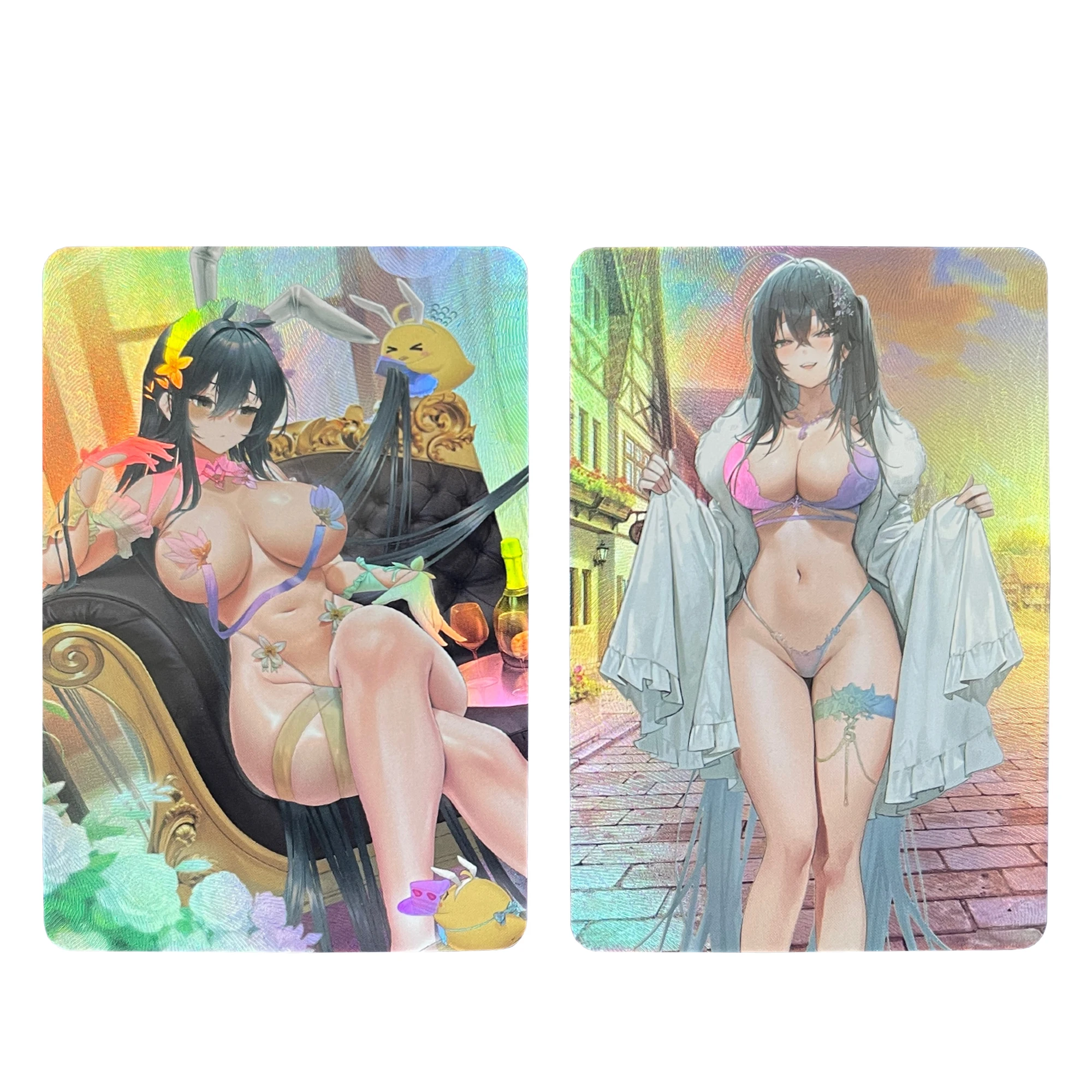 

2 шт./набор, аниме-карты для девочек, 59 х86 мм