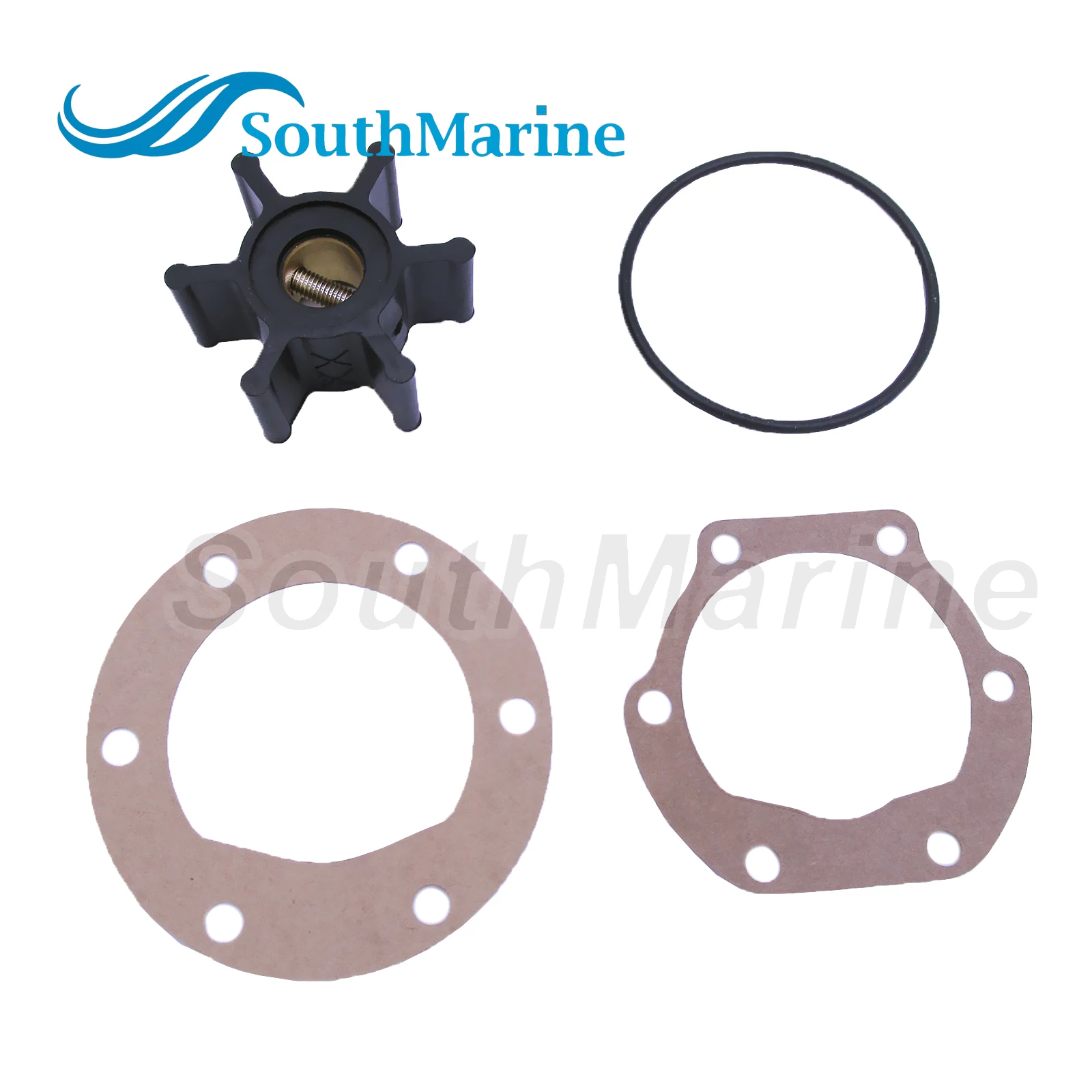 Water Pump Impeller - Fits Johnson, Jabsco, Yanmar, Volvo, Perkins & More (Replaces 09-802B, 6760-0001)