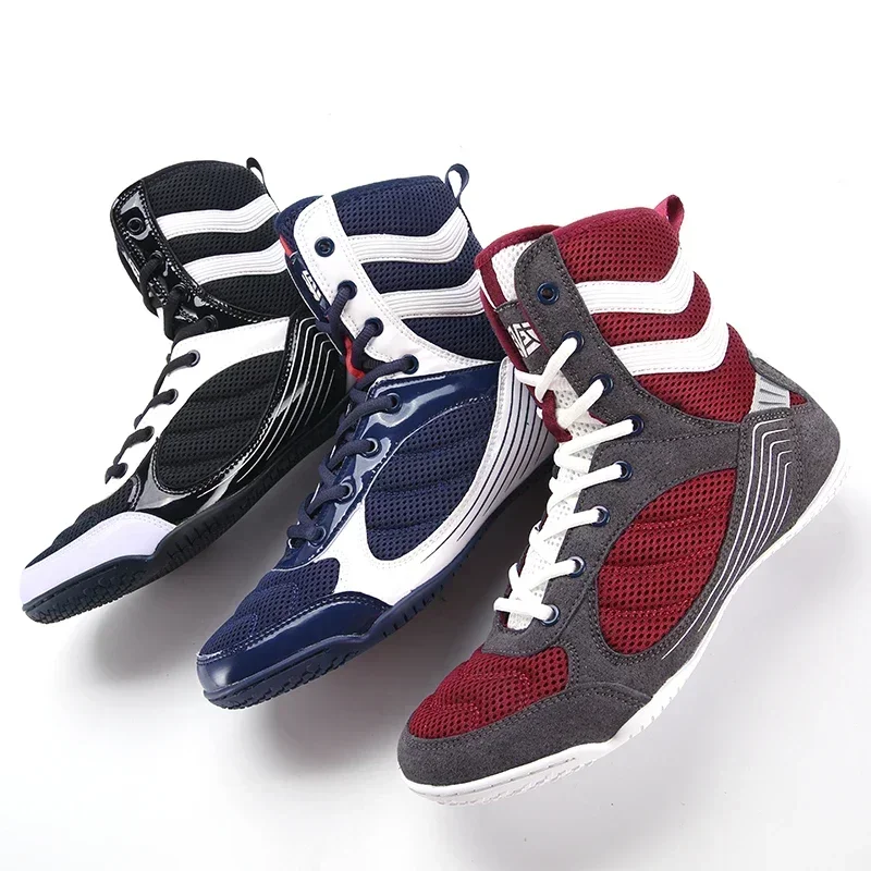 New Wrestling Shoes Men Professional Wrestling Sneakers for Men Light Weight Boxing Footwears Anti Slip Gym Shoes