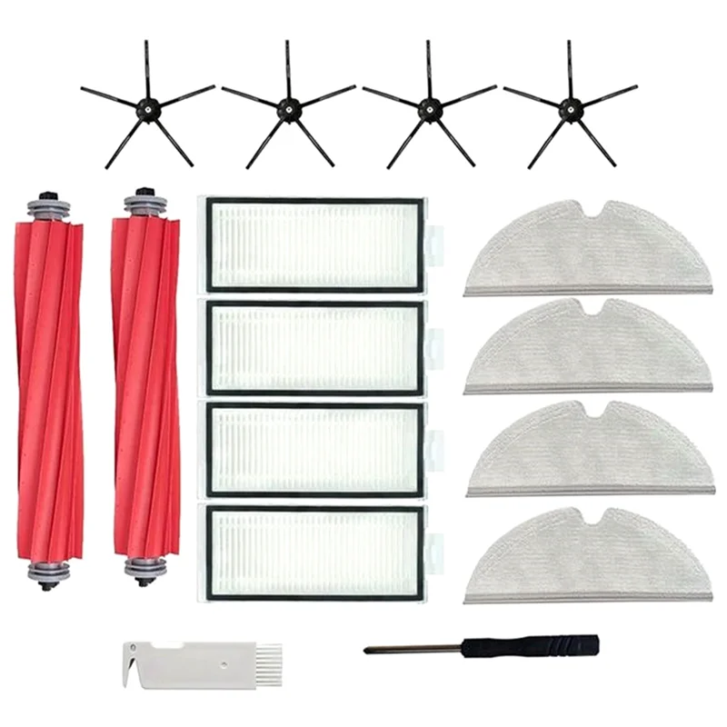 

Запчасти для робота-пылесоса Xiaomi Roborock Q7 Max Q7 Max + Q7 Plus T8, фильтр НЕРА, основная боковая щетка, насадка на швабру