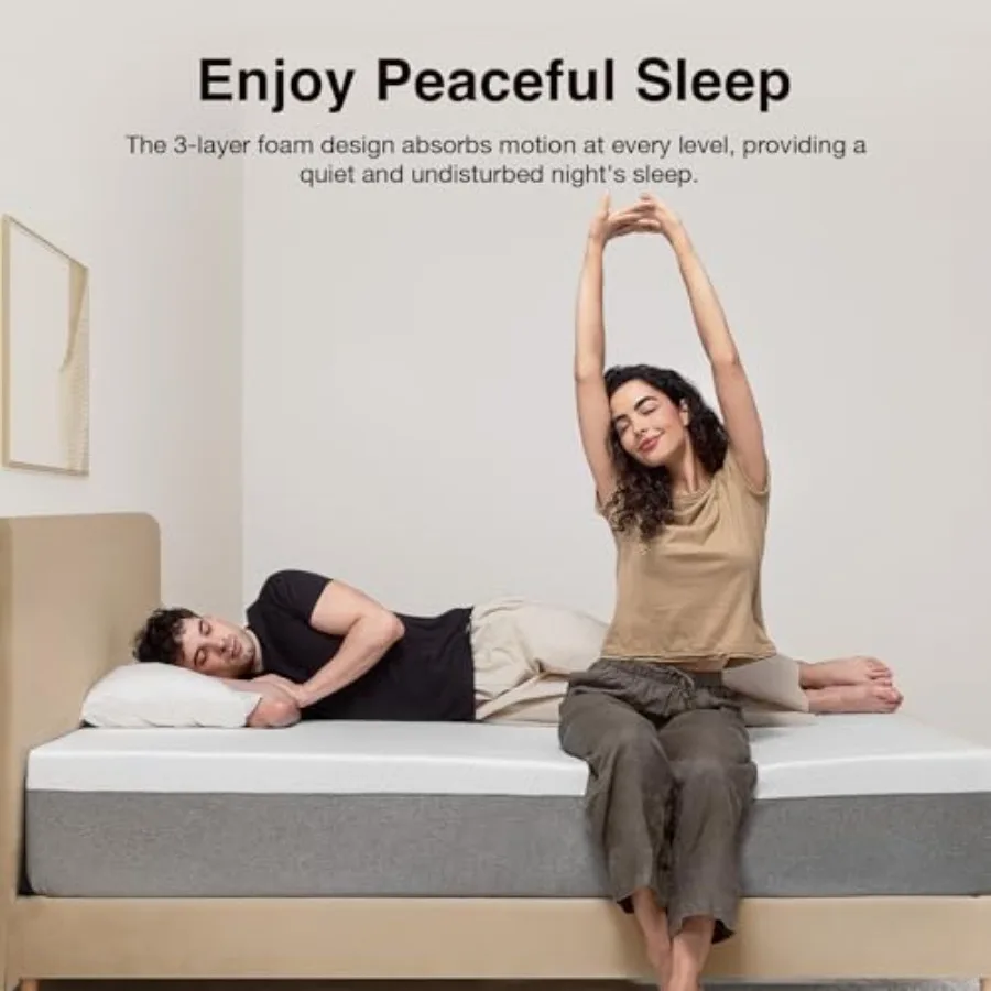 10 Inch Gel Queen Memory Foam Mattress Mattress Queen Size in a Box for Cool Night Sleep Pressure Relieving Body Support CertiP