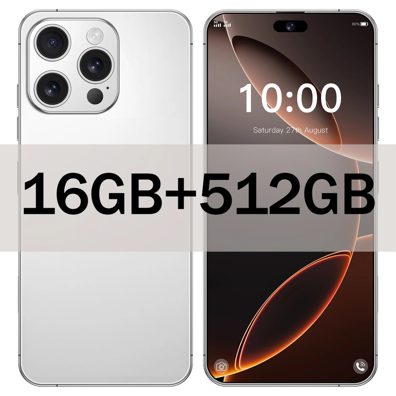 i16 ProMax High Quality 7.3 Inch LCD Display Touch Screen AMOLED Display