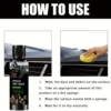 Car Interior Renewal Wax Deep Gloss and Brighten Dashboard Bumper Seats Tire Coating Enhancer with Black Plastic Parts Repair 5