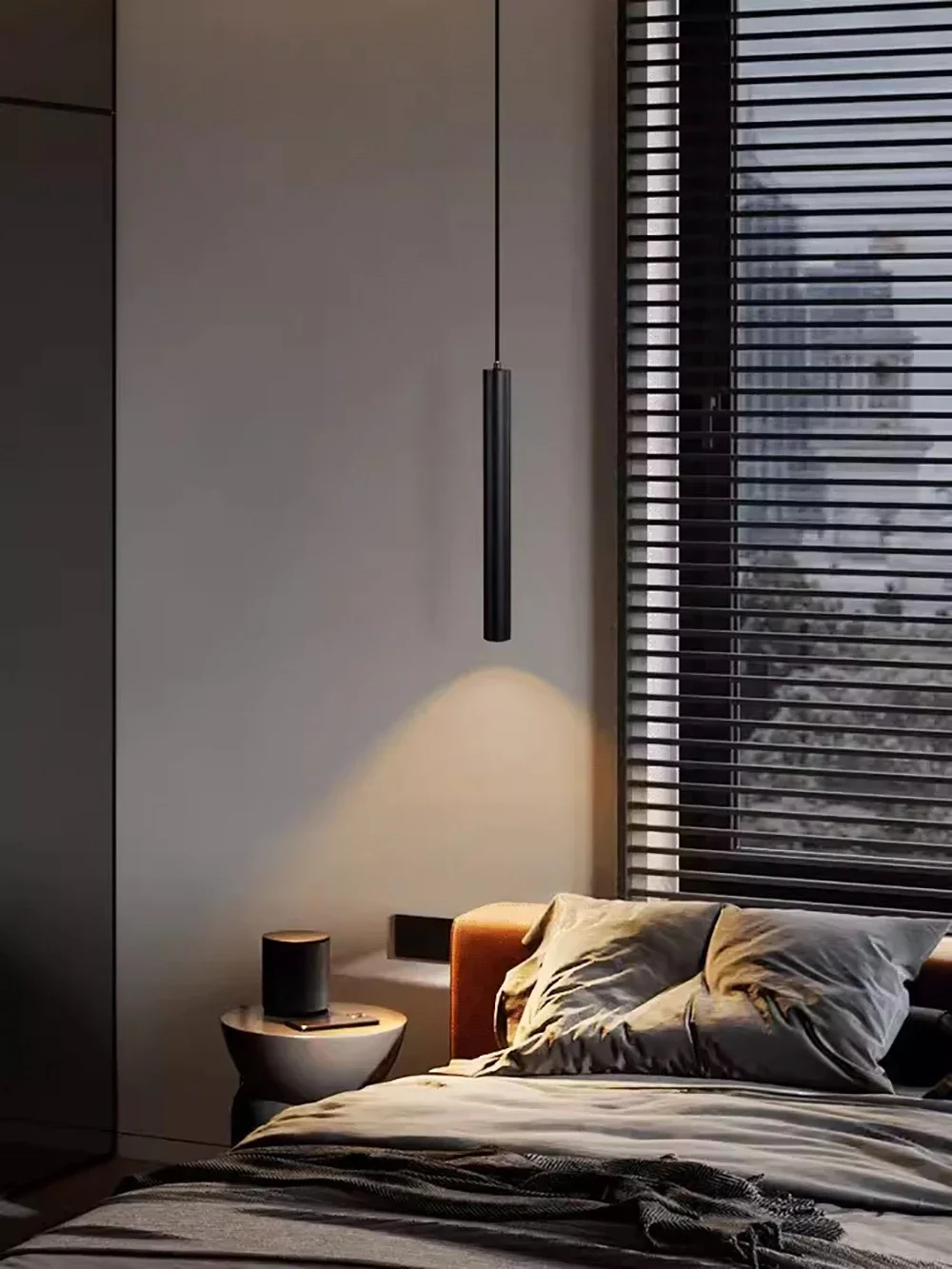 Modern Nordic Led Pendant Lamp Double head Pendant Light Dining Room 2m Hanging Lamp Pipe Decora Cylinder Pipe Line chandelier