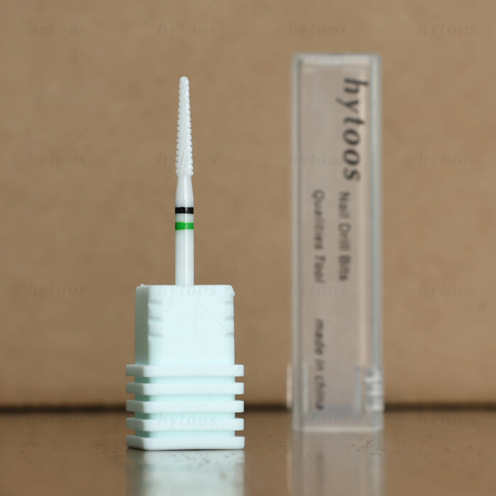 HYTOOS 콘 큐티클 클리너 화이트 세라믹 네일 드릴 비트 (각질 제거용) 네일 프리핑 도구 드릴 비트 (매니큐어 기술자용)