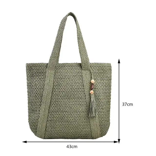 King Ma 3 Piece Tote Bag Set For Women - PU Leather Woven Handbag Purse Set - View #4