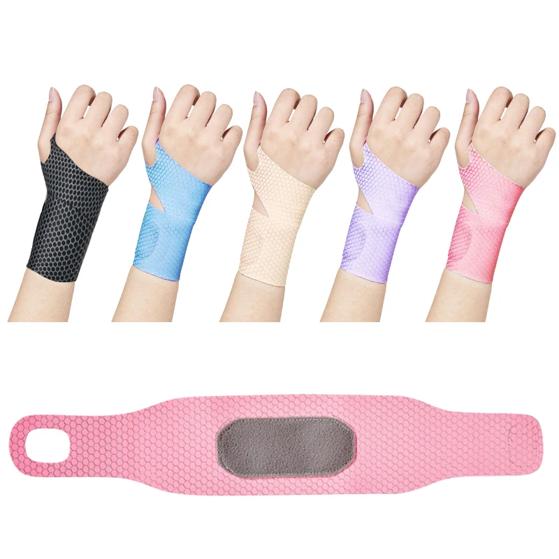 

Adjustable Wristbands Safety Wrist Support Bracer Gym Sports Wristband Carpal Protector Breathable Injury Wrap Band Strap
