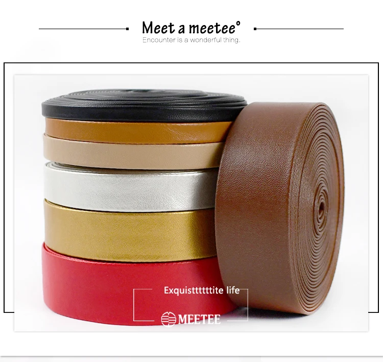 5Meters 5-30mm Synthetic PU Leather Cord Bag Sewing Ribbon Tapes Clothing Bias Binding Decoration Rope DIY Garment Accessories
