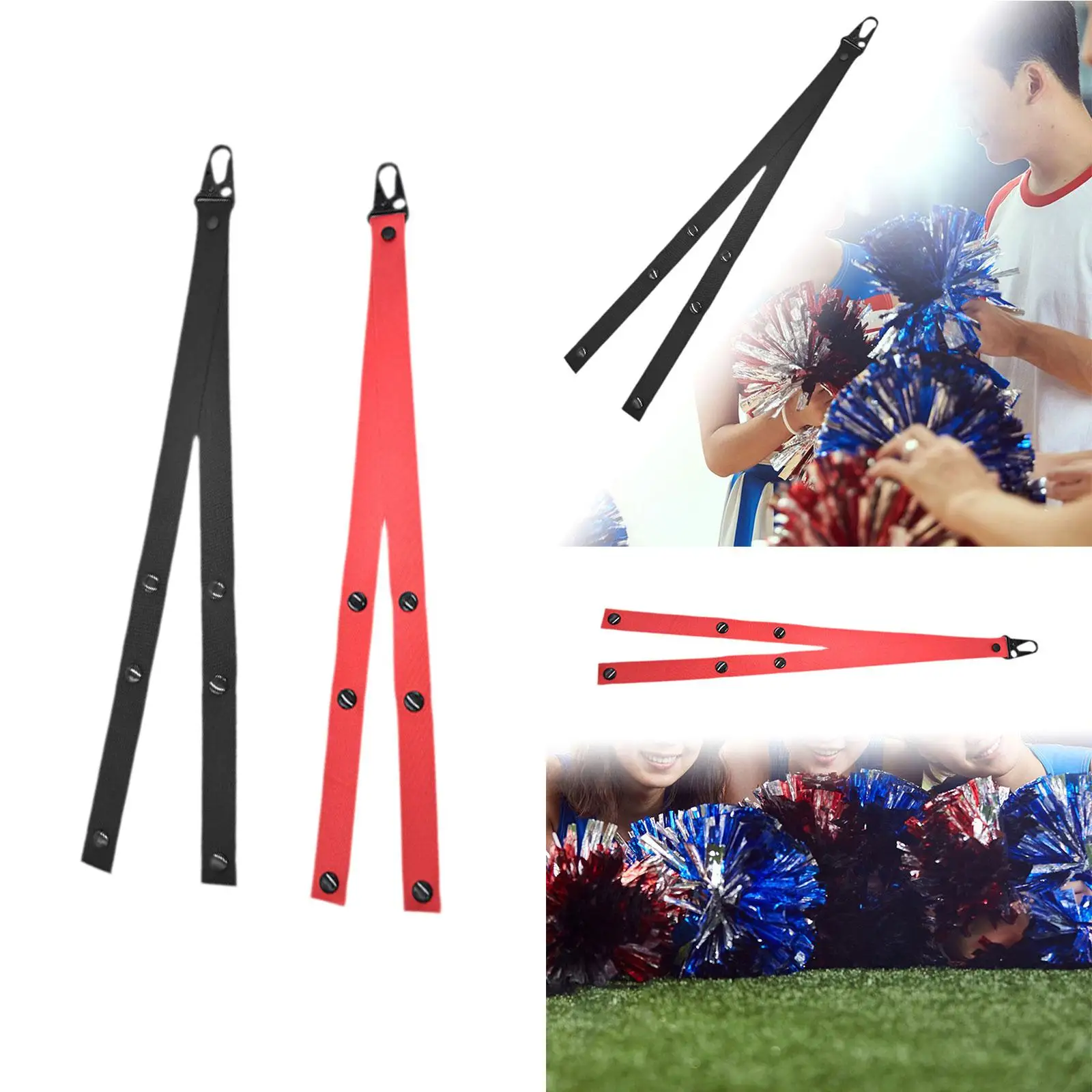 Pom Poms Holder Strap for Backpack for Match Stage Performance Ceremony