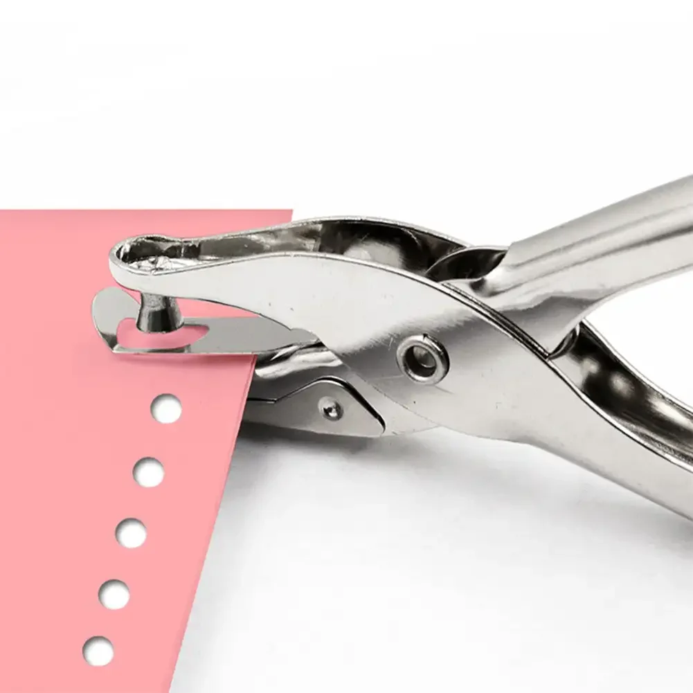 Metal Single Hole Puncher 3/6mm Pore Diameter Hole Punch Pliers Hand Paper Scrapbooking Punches 1-8 Pages Paper Puncher paper punch,hole punching tools,paper craft punch,circle hole punch