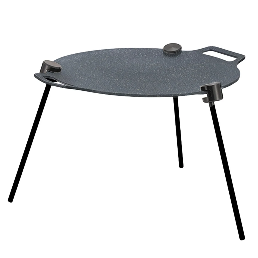 29/33/36cm Grill Induction Cooker Adjustable Bracket Non-stick Barbecue Plate Multi-Purpose Skillet Tray Fry Pans Picnic