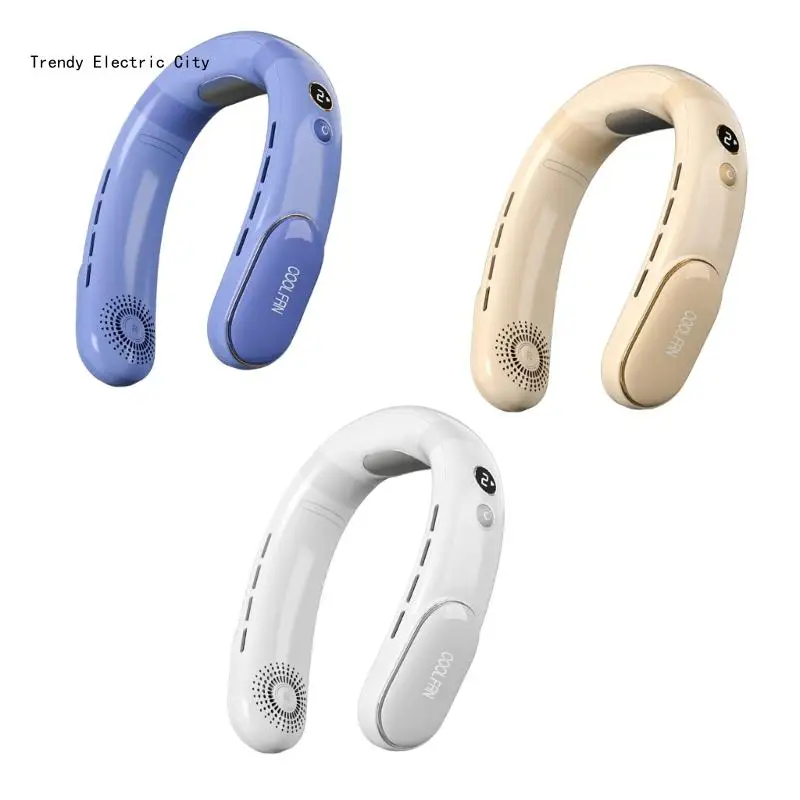 

R9CD Neck Fan Rechargeable Hands-Free Bladeless Portable Adjustment Cooling Wearable