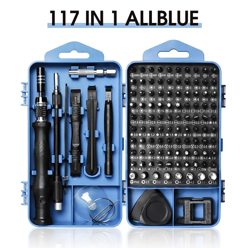 REIZ 115/122/117 In 1 Screwdriver Set Magnetic Torx Phillips Bits Multifunctional Precision Screw Driver Phone Repair Hand Tools chamfer plane Hand Tools